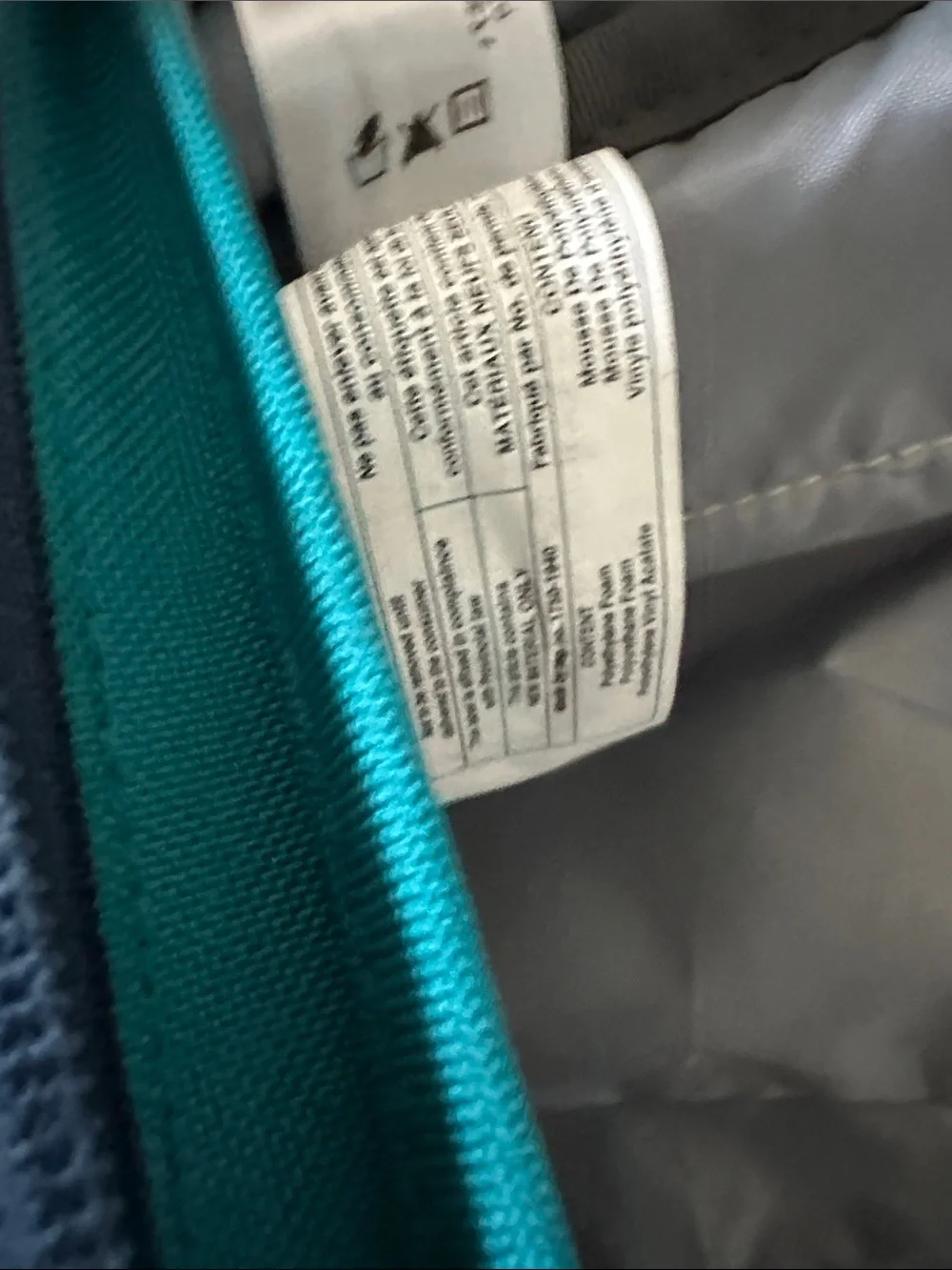 Patagonia Mini Mass Teal and Gray Messenger Bag